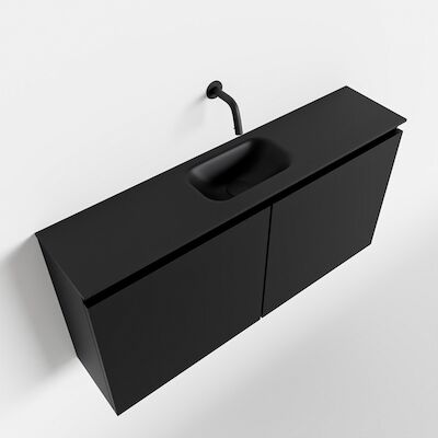 MONDIAZ TURE 100cm toiletmeubel urban. EDEN wastafel urban midden geen kraangat