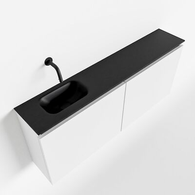 MONDIAZ TURE 120cm toiletmeubel talc. EDEN wastafel urban links geen kraangat