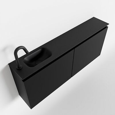 MONDIAZ TURE 120cm toiletmeubel urban. EDEN wastafel urban links 1 kraangat
