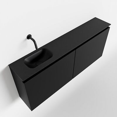 MONDIAZ TURE 120cm toiletmeubel urban. EDEN wastafel urban links geen kraangat