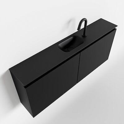 MONDIAZ TURE 120cm toiletmeubel urban. EDEN wastafel urban midden 1 kraangat