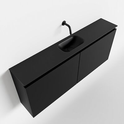 MONDIAZ TURE 120cm toiletmeubel urban. EDEN wastafel urban midden geen kraangat
