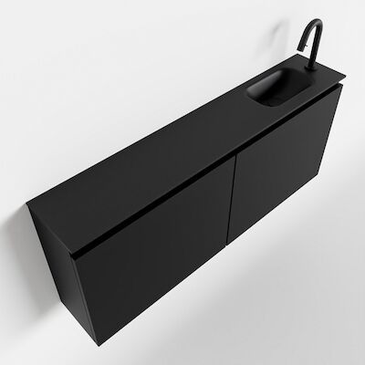 MONDIAZ TURE 120cm toiletmeubel urban. EDEN wastafel urban rechts 1 kraangat