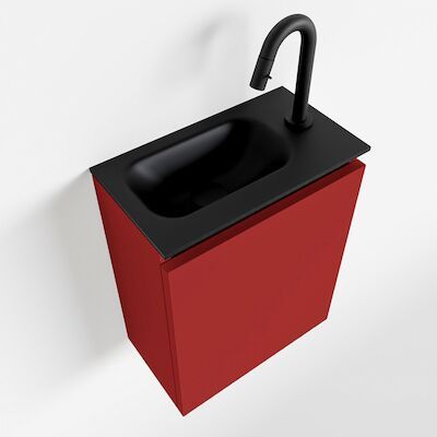 MONDIAZ TURE 40cm toiletmeubel fire. EDEN wastafel urban links 1 kraangat