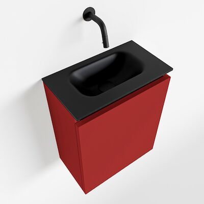 MONDIAZ TURE 40cm toiletmeubel fire. EDEN wastafel urban midden geen kraangat