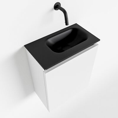 MONDIAZ TURE 40cm toiletmeubel talc. EDEN wastafel urban rechts geen kraangat