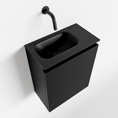 MONDIAZ TURE 40cm toiletmeubel urban. EDEN wastafel urban links geen kraangat