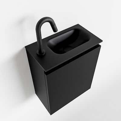 MONDIAZ TURE 40cm toiletmeubel urban. EDEN wastafel urban rechts 1 kraangat