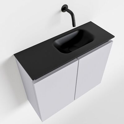 MONDIAZ TURE 60cm toiletmeubel cale. EDEN wastafel urban rechts geen kraangat