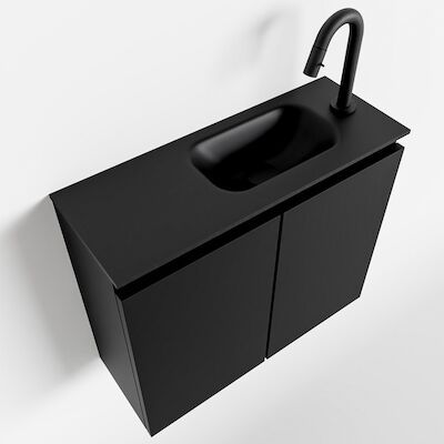 MONDIAZ TURE 60cm toiletmeubel urban. EDEN wastafel urban rechts 1 kraangat