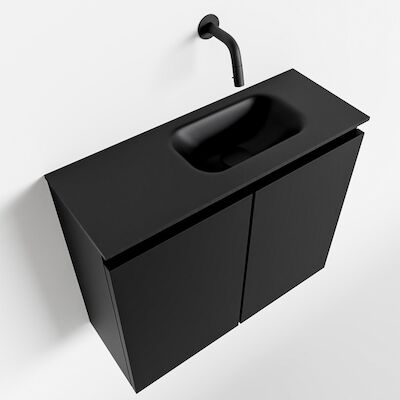 MONDIAZ TURE 60cm toiletmeubel urban. EDEN wastafel urban rechts geen kraangat