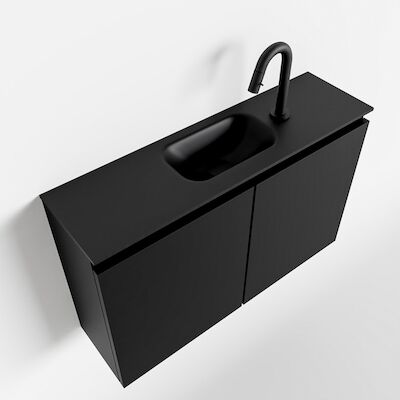 MONDIAZ TURE 80cm toiletmeubel urban. EDEN wastafel urban midden 1 kraangat