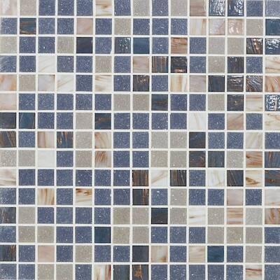 Mozaïek tegel Deco Luce Donatello 32x32cm Blauw Beige Mix