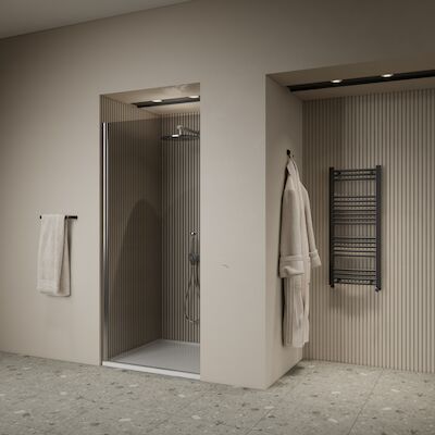 Nisdeur | BWS | Marip | 6mm | 70×190 cm | Mat Chroom