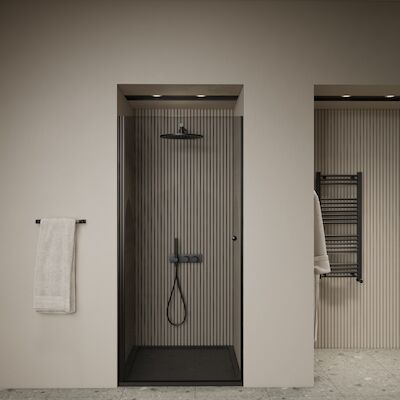 Nisdeur | BWS | Marip | 6mm | 70×190 cm | Zwart