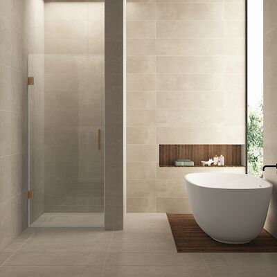 Nisdeur BWS Miley 100×200 cm 8 mm Nano Helder Glas Geborsteld Brons Koper