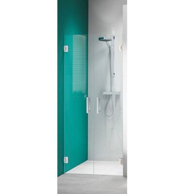 Nisdeur by Sealskin 'I AM' 2 Pendeldeuren 100×200 cm RVS Helder Antikalk Glas