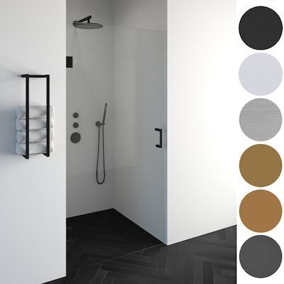 Nisdeur Compleet Just Creating Profielloos 60×200 cm Chroom