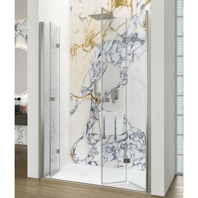 Nisdeur Lacus Albarella Saloon Inklap Deur 150×190 Cm Chroom