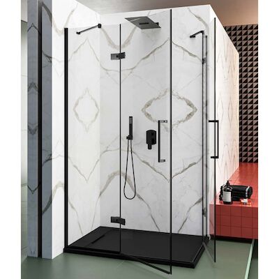 Nisdeur Lacus Giannutri 90×200 Tweedelig Mat Zwart