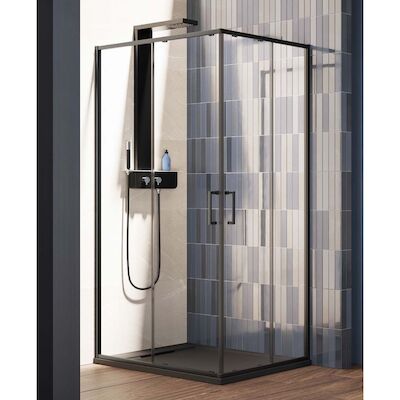 Nisdeur Lacus Vulcano Evo 120×200 Cm Schuifdeur Mat Zwart