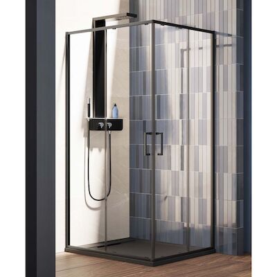 Nisdeur Lacus Vulcano Evo 130×200 Cm Schuifdeur Mat Zwart