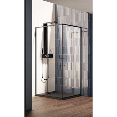 Nisdeur Lacus Vulcano Evo 75×200 Cm Schuifdeur Mat Zwart