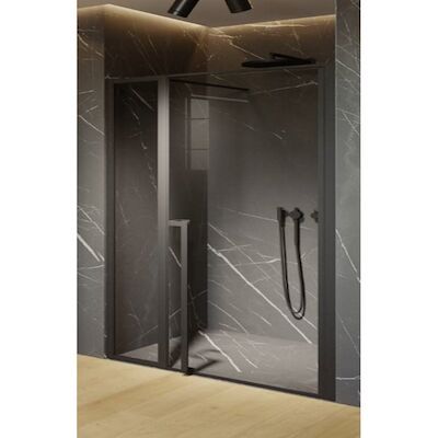 Nisdeur Riho Lucid XL GD104 Omkeerbaar Verstelbaar Aluminium 200×130 cm Mat Zwart