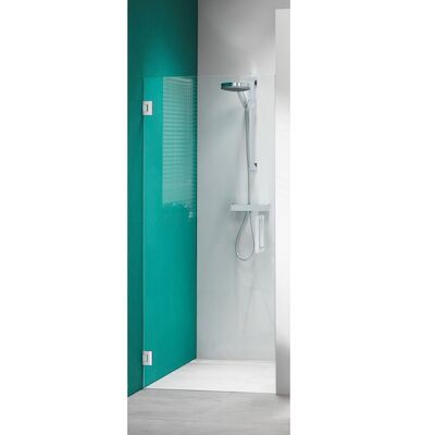 Nisdeur Sealskin 'I AM' 100×200 cm Chroom/Zilver Helder Antikalk Glas