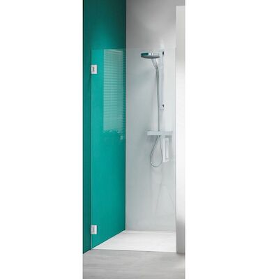 Nisdeur Sealskin 'I AM' 80×200 cm Chroom/Zilver Helder Antikalk Glas