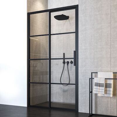 Nisdeur Sealskin SOHO Schuifdeur 140×210 cm 8 mm Helderglas (Links schuivend)