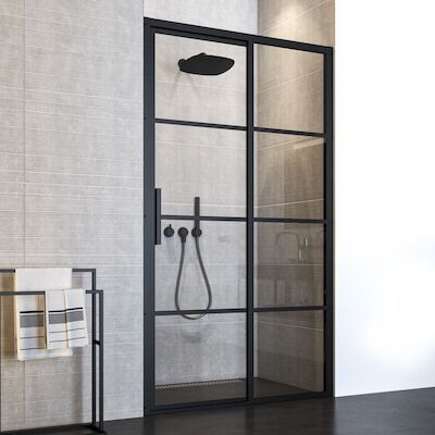 Nisdeur Sealskin SOHO Schuifdeur 140×210 cm 8 mm Helderglas (Rechts schuivend)