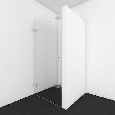 Nisdeur Van Rijn Products GL12 200×100 cm Chroom