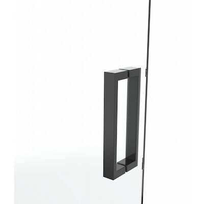 Nisdeur Van Rijn ST02 78×200 cm Draaideur 6 mm Met Vaste Wand 8mm Chroom