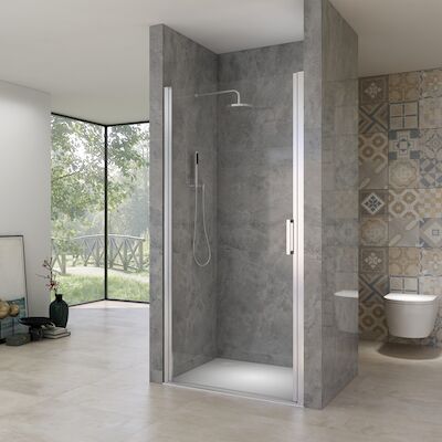 Nisdeur Van Rijn ST02 Draaideur 82×200 cm 6 mm Chroom