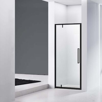 Nisdeur Van Rijn ST04 Helder Glas 6 mm incl. Glasbehandeling Omkeerbaar 6 mm 100×200 cm Mat Zwart