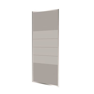 Nisdeur VM Go Avis 90x185cm 4mm Veiligheidsglas Met Stroken Chroom