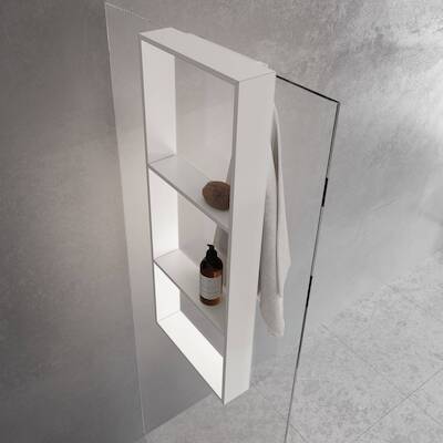 Novellini Frame hangend doucherek 35×8,5x90cm mat wit