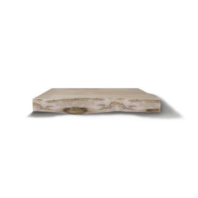 Onderblad BWS Eiken Massief Hout Met Boomschors 70 cm Olie Wit