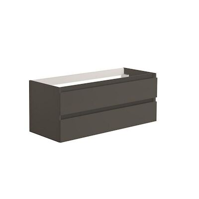 Onderkast Allibert Alma 120×47,2×46 cm Soft-Close Lades Antraciet (wastafel optioneel)