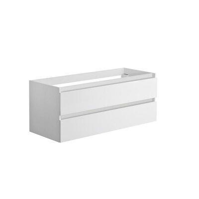Onderkast Allibert Alma 120×47,2×46 cm Soft-Close Lades Glanzend Wit (wastafel optioneel)