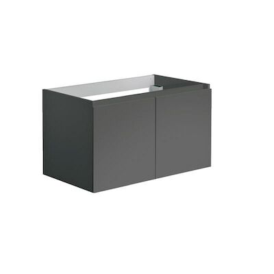 Onderkast Allibert Alma 80×47,2×46 cm Soft-Close Deuren Antraciet (wastafel optioneel)