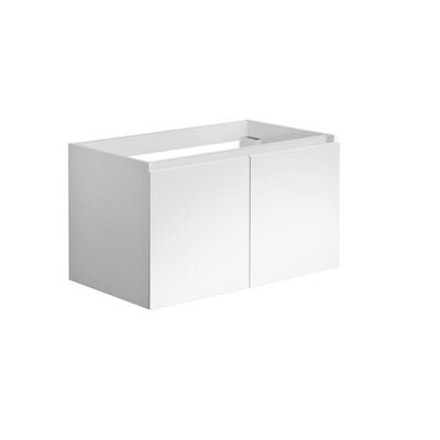 Onderkast Allibert Alma 80×47,2×46 cm Soft-Close Deuren Glanzend Wit (wastafel optioneel)