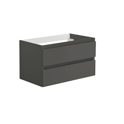 Onderkast Allibert Alma 80×47,2×46 cm Soft-Close Lades Antraciet (wastafel optioneel)
