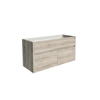 Onderkast Allibert Aston 120x46x59,8 cm Soft-Close Lades Vintage Eiken (bijpassende wastafel optioneel)