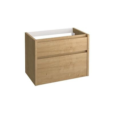 Onderkast Allibert Aston 80x46x59,8 cm Soft-Close Lades Eiken (bijpassende wastafel optioneel)