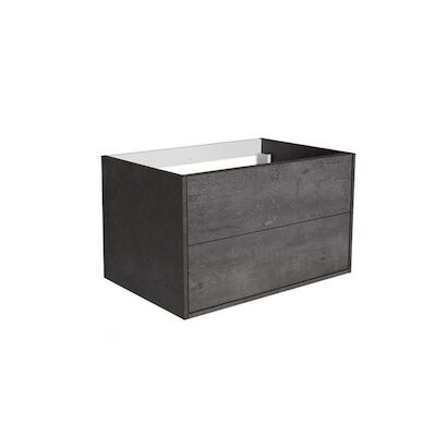 Onderkast Allibert Marny 80×53,5×47,2 cm Donker Beton (wastafel optioneel)