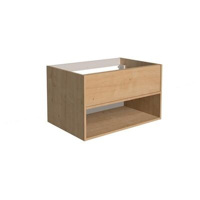 Onderkast Allibert Marny 80×53,5×47,2 cm met Lade en Nis Eik Arlington (wastafel optioneel)