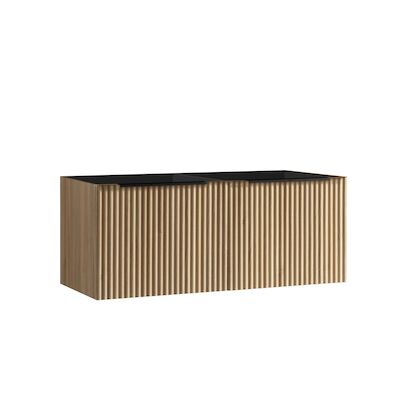 Onderkast BWS Bella Met 2 Laden 2 Uitsparingen 120×45 cm Naturel Eik