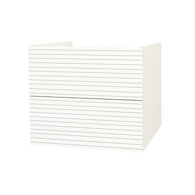 Onderkast BWS Elite 60x45x50 cm Met Horizontaal Reliëf Mat Wit